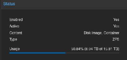 Proxmox Host Storage